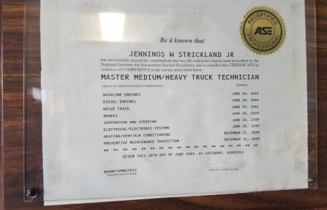 Master Medium and Heavy Truck Technicain